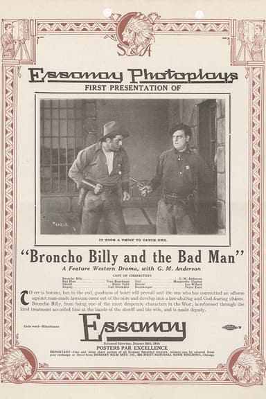 Broncho Billy and the Bad Man poster