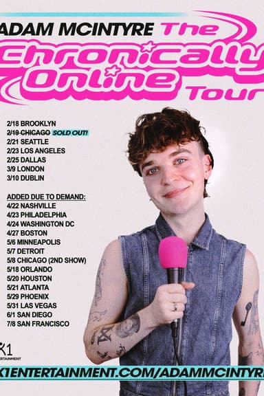 The Chronically Online Tour poster