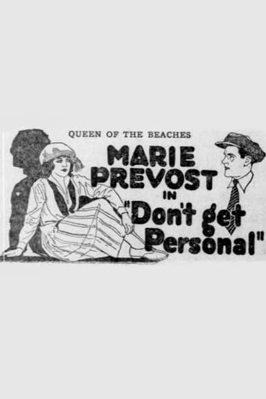 Don't Get Personal poster