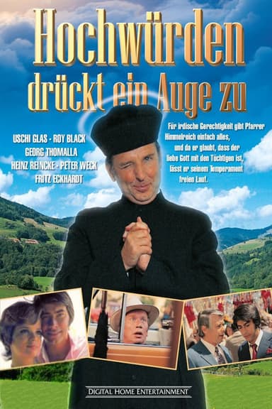 Hochwürden drückt ein Auge zu poster