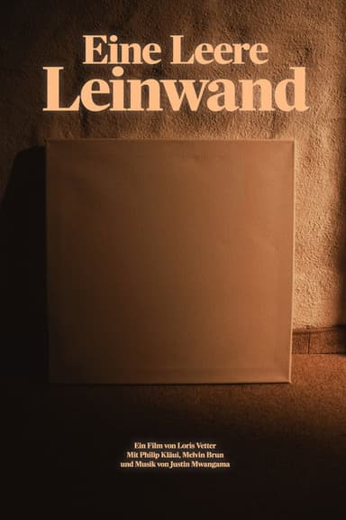 Eine Leere Leinwand poster