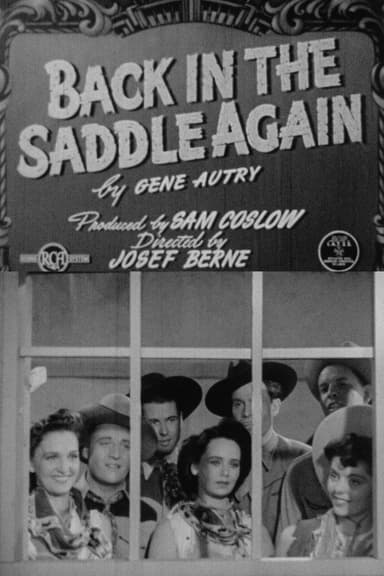 Back in the Saddle Again poster