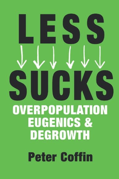 LESS SUCKS: Overpopulation, Eugenics, and Degrowth poster