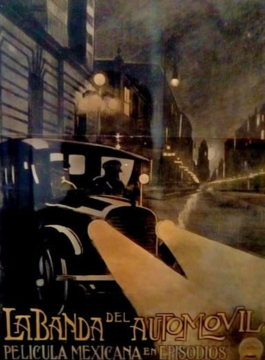 La banda del automóvil o la dama enlutada poster