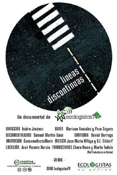 Líneas discontinuas poster