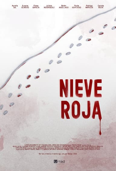 Red snow poster