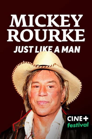 Mickey Rourke - Just like a man poster