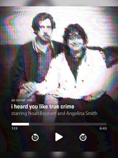 i heard you like true crime poster