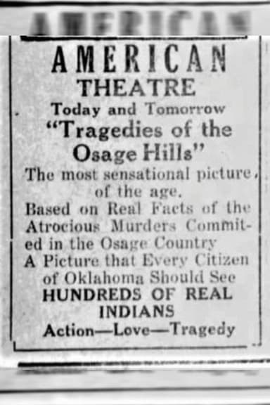 Tragedies of the Osage Hills poster