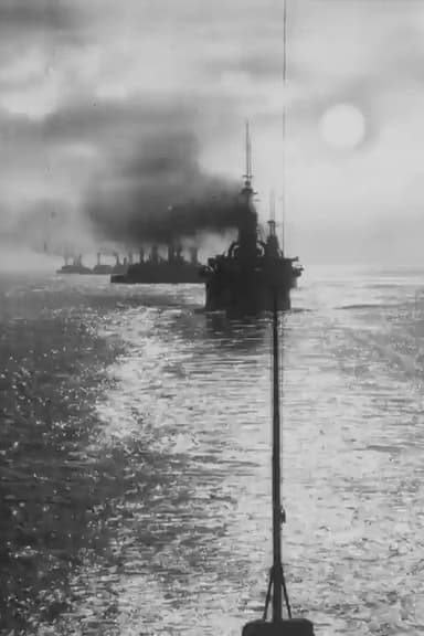 Warships at Sunset poster