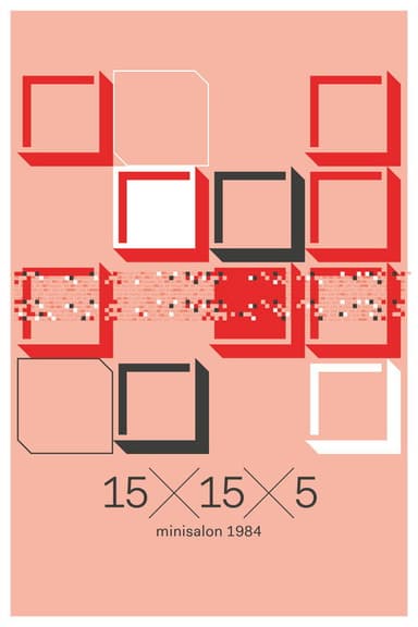 15 x 15 x 5 (minisalon 1984) poster