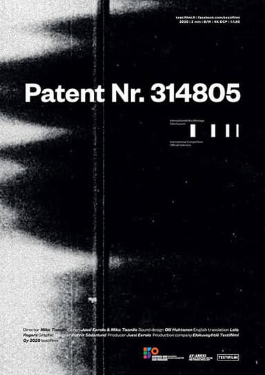 Patent Nr. 314805 poster