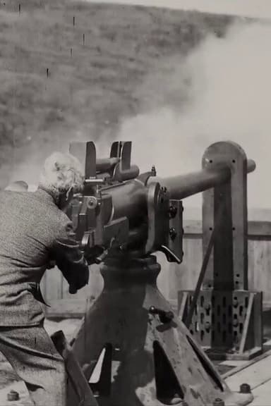 Firing the Maxim Gun poster