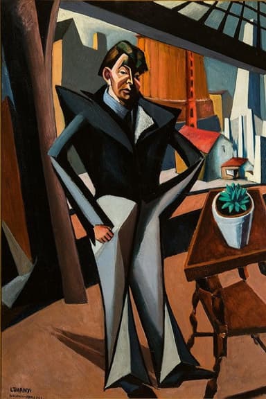 The man in the background poster