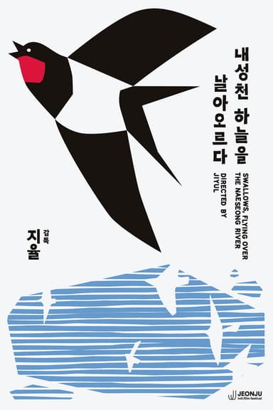 Swallows, flying over the Naeseong River poster