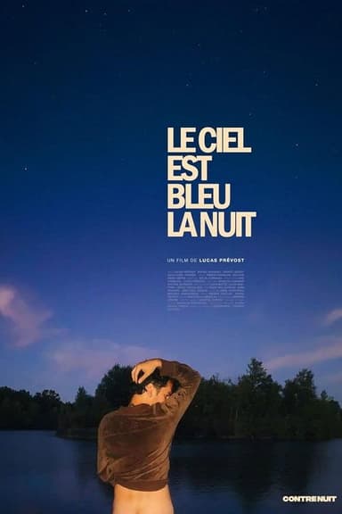 Le ciel est bleu la nuit poster