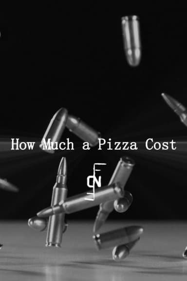 How Much a Pizza Cost poster