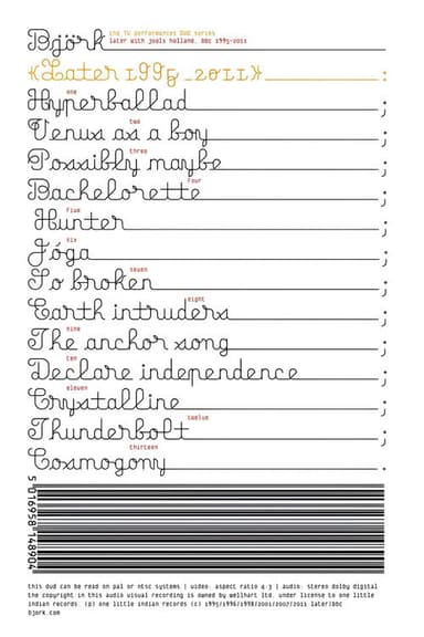 Björk: Later 1995-2011 poster