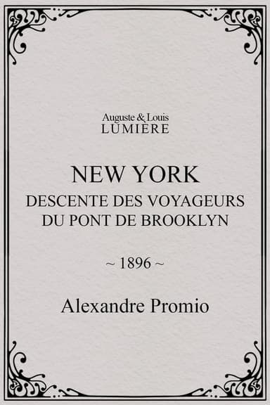 Passengers Descending from the Brooklyn Bridge poster