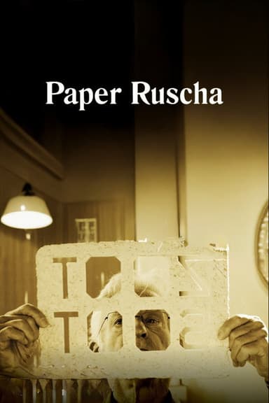 Paper Ruscha poster
