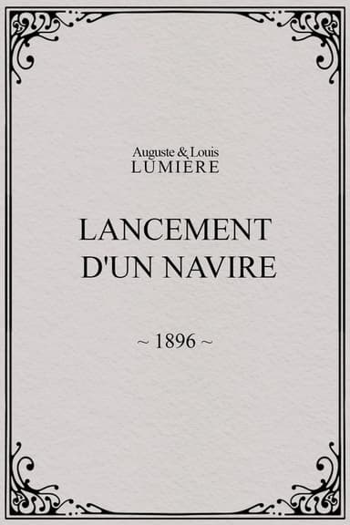 Lancement d'un navire poster