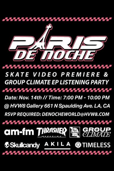 Paris De Noche poster