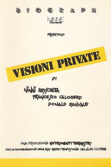 Visioni private poster