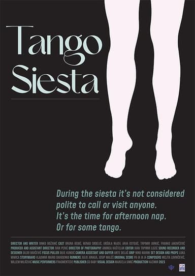 Tango siesta poster