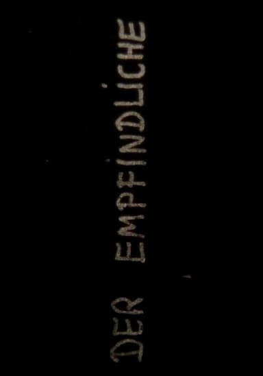 Der Empfindliche poster