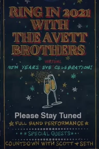 The Avett Brothers LIVE New Year's Eve Virtual Celebration poster