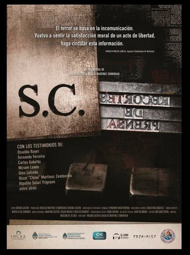 S.C. Recortes de prensa poster