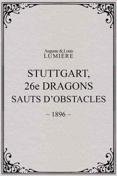 Stuttgart: 26th Dragoons Jumping Obstacles poster
