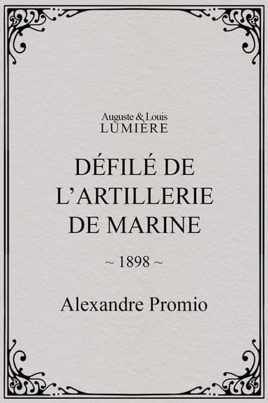 Défilé de l’artillerie de marine poster