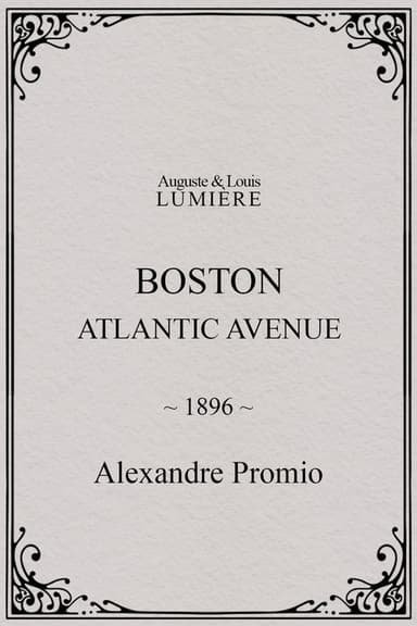 Boston, Atlantic avenue poster
