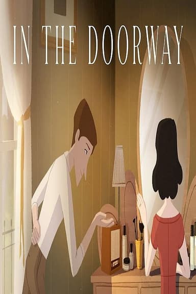 In the doorway poster