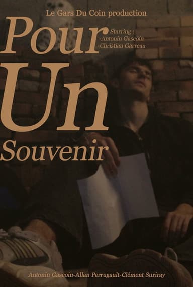Pour un souvenir poster