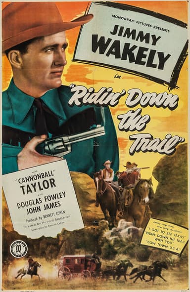 Ridin' Down the Trail poster