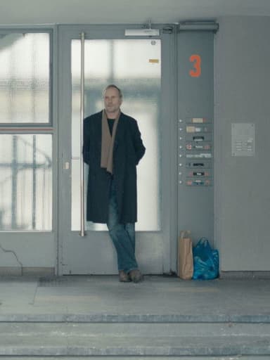 At the door poster