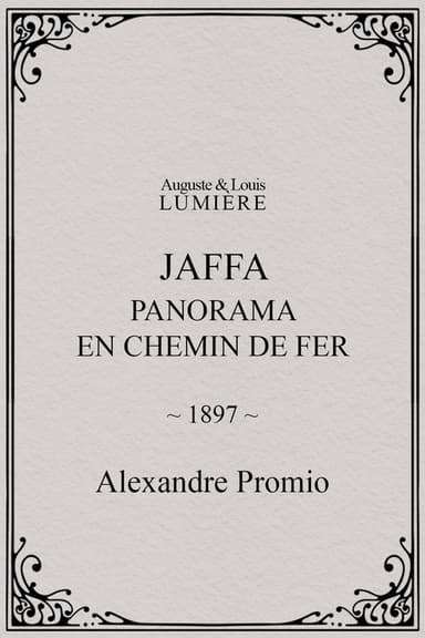 Jaffa : panorama en chemin de fer poster