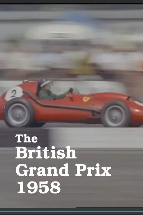 British Grand Prix 1958 poster