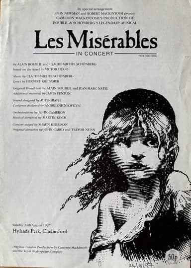 Les Misérables: In Concert at Hylands Park poster