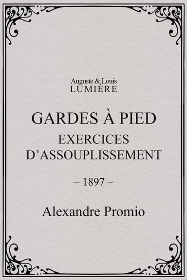 Gardes à pied : exercices d’assouplissement poster