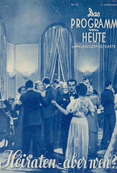 Heiraten - aber wen? poster