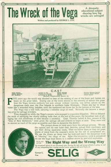 The Wreck of the Vega poster