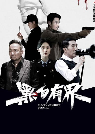 Black and White Rounded poster
