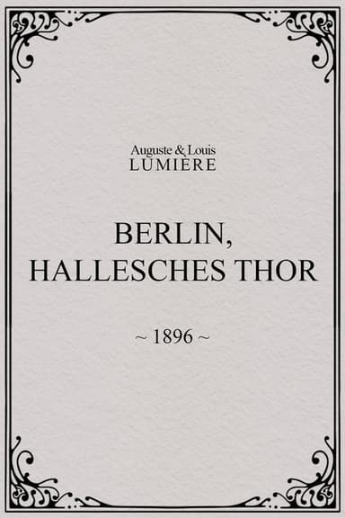 Berlin, Hallesches Thor poster