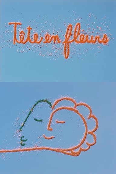 Tête en fleurs poster