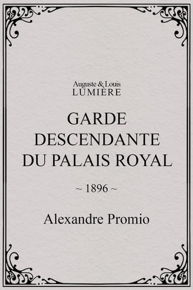 Garde descendante du palais royal poster
