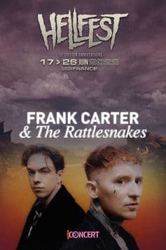 Frank Carter & The Rattlesnakes - Hellfest 2022 poster