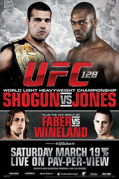 UFC 128: Shogun vs. Jones poster